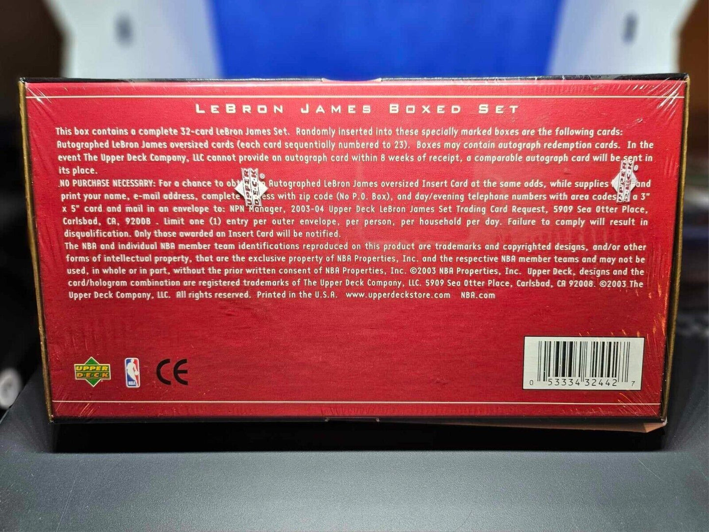 RARE 2003-04 Upper Deck LEBRON JAMES 32 Card Box Rookie Set FACTORY SEALED🔥🔥🔥