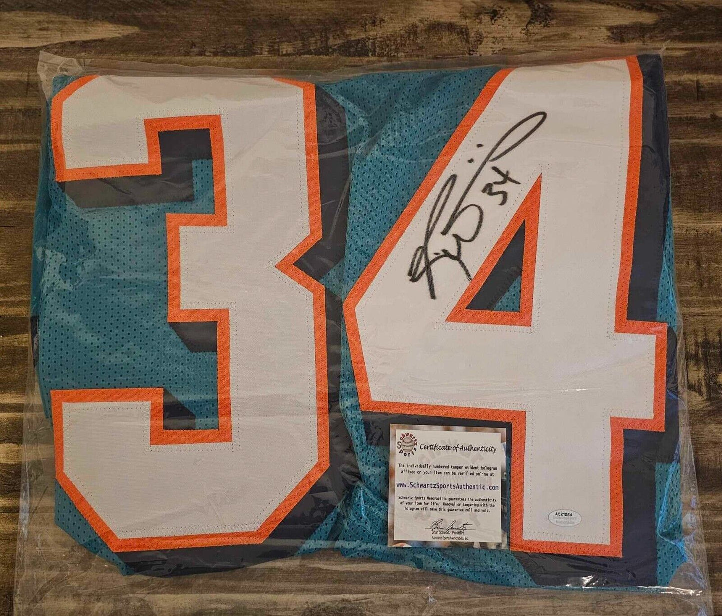 Ricky Williams Signed Miami Dolphin Jersey (Schwartz)