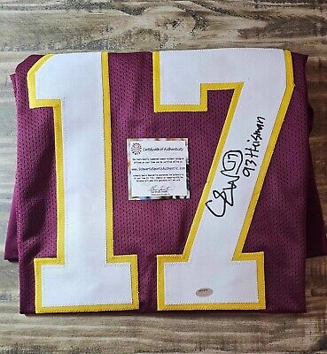 Charlie Ward Signed Maroon Custom Football Jersey w/93 Heisman Inscription