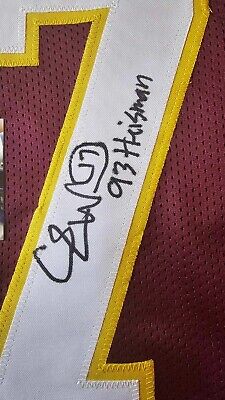 Charlie Ward Signed Maroon Custom Football Jersey w/93 Heisman Inscription