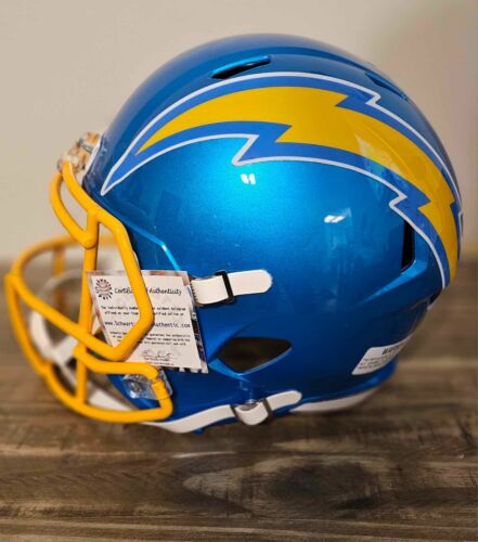 Dan Fouts Signed Chargers Riddell Speed Replica Helmet (SCHWARTZ COA)